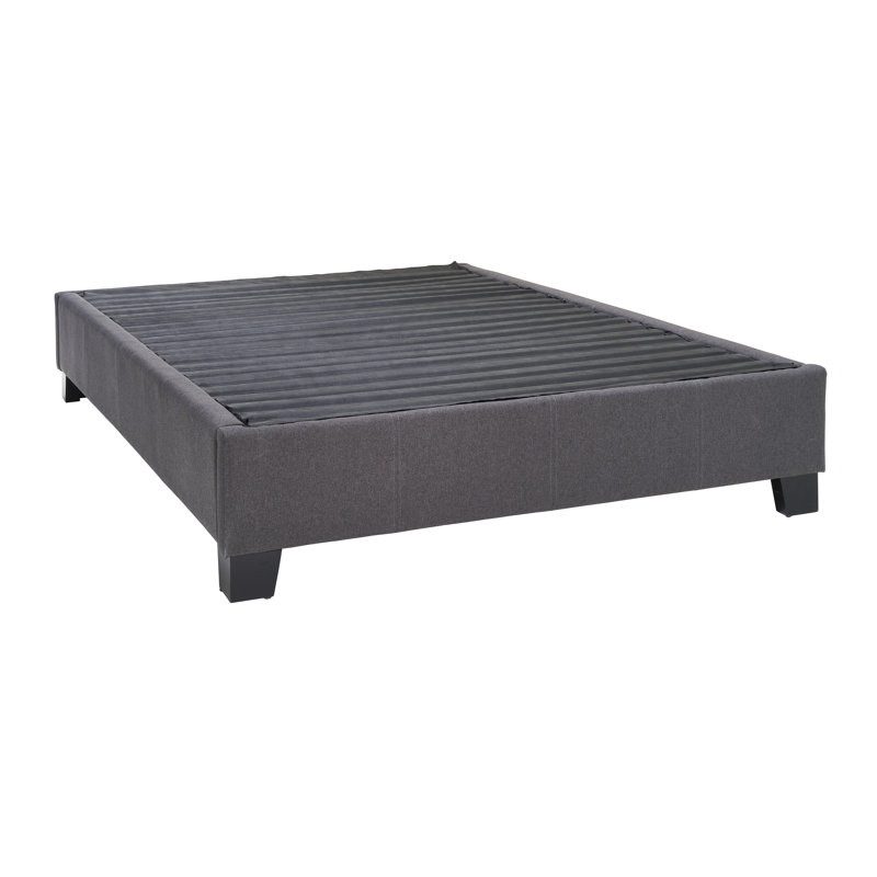 Base de lit tapissier très moderne Modern, gris anthracite Contempo, Très grand, gris