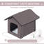 Abris pour chat chauffé Pawhut pour l'extérieur et l'intérieur