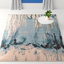 Tapis abstrait bleu clair Eddins-107492435