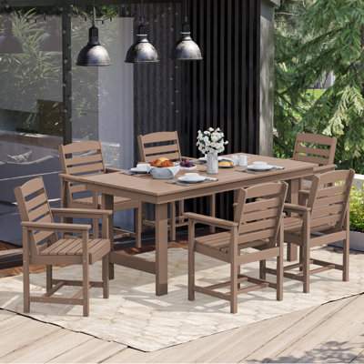 HDPE Outdoor Dining Chairs(Set of 4)
