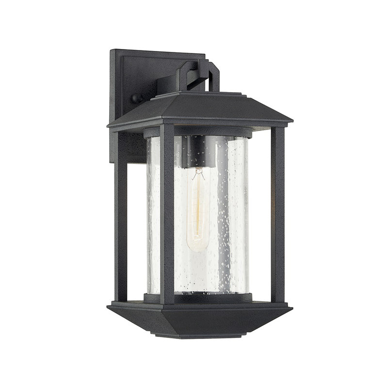 1 - Light Dimmable Weathered Graphite Flush Mount