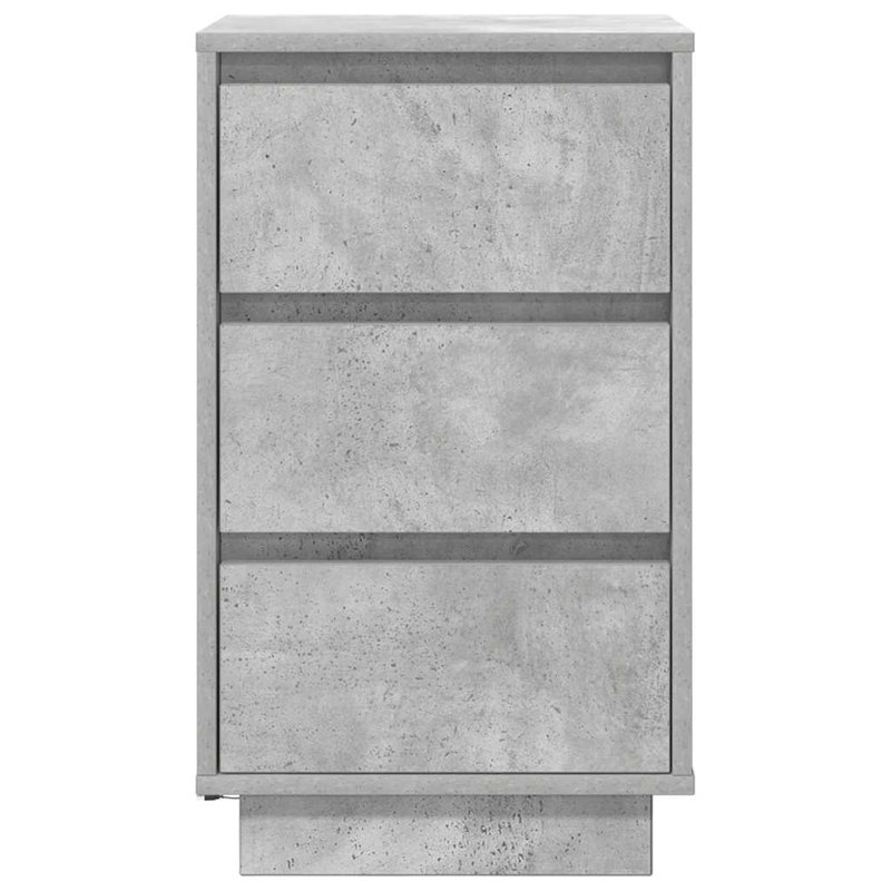 Davayah 38cm W Manufactured Wood Bedside Table, Concrete Grey
