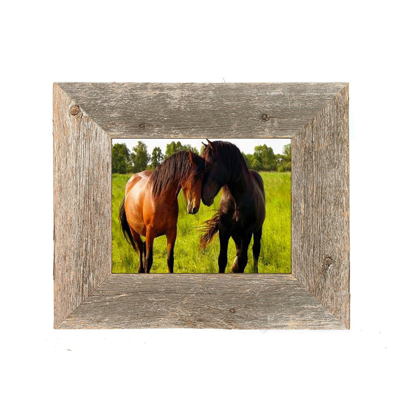 Cadre photo rustique en bois, 8.5 po X 11 po