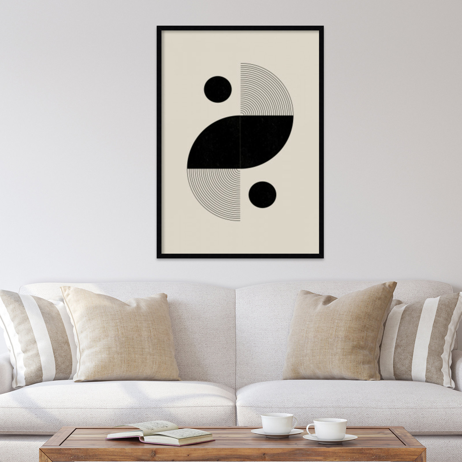 Aceton "BaB No. 3" Print, Black, 41" H x 30" W x 1" D