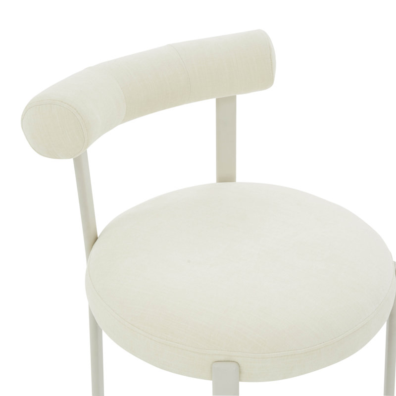 Chaise d'appoint Malena Chenille, Crème