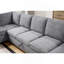 Canapé modulaire en chenille l 137 po Samara