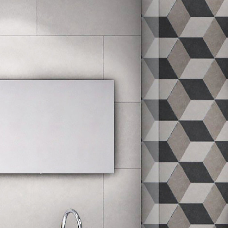 Carreau de sol en porcelaine à motif trafic 8,62 "x 9,87" Hex