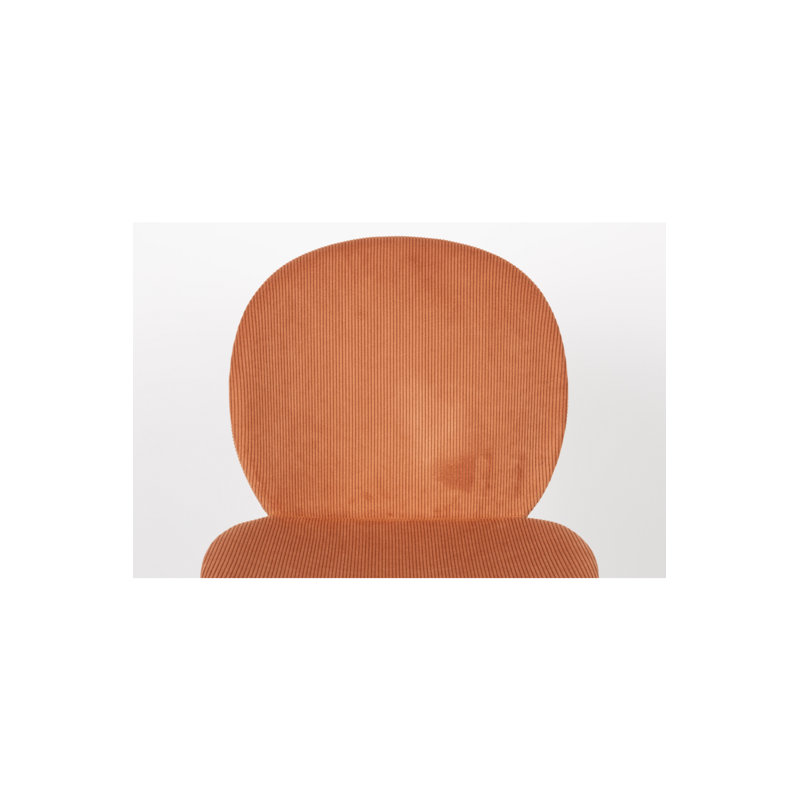 Bonnet Upholstered Dining Chair, Orange