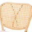 Chaise de salle à manger moderne en bohème moderne avec finition brun naturel