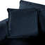 Chenille bleue 3 places, profondeur d'assise surdimensionnée. Doux et pour un bureau d'appartement. Assemblage polyvalent, mobilier de bureau modulaire Cloud 3. Siège très confortable, tissu respirant. Contemporain-121361844