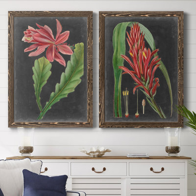 «Dramatic Tropicals», reproduction d'art encadrée prête à accrocher