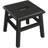 Blount 12.25'' Tall 1 - Step Solid Hardwood Lightweight Step Stool for Adults and Kids with 200 Lbs Capacity, Black-532924023-416949412