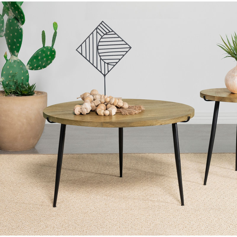 Pilar Solid Wood Top Coffee Table