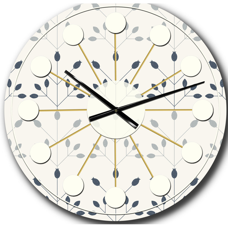Horloge murale rétro Mid-Century, Grand