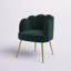 Fauteuil demi-tonneau en velours de 25,6 po Kara-1004414664