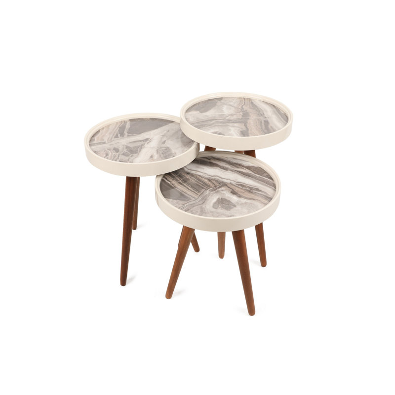 Tables gigognes 3 plateaux