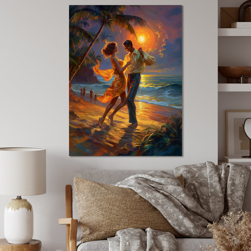 «Rohthash The Couple's Dance Of Love II», reproduction sur toile, H 20 po x l 12 po x P 1 po, Toile tendue