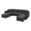Canapé-lit modulaire en forme de U avec rangement Tremee - gris clair-581592090