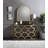 Eckel Contemporary Console Table with Half-Moon Style in Gold and Black