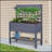 41" Raised Garden Bed with Trellis on Wheels