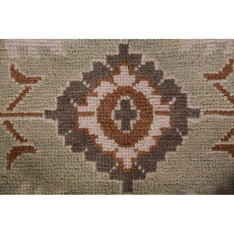 Tapis vert clair All-Over Oushak 9 x 12