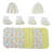 Ensemble de débarbouillettes 8 pièces 100% coton
