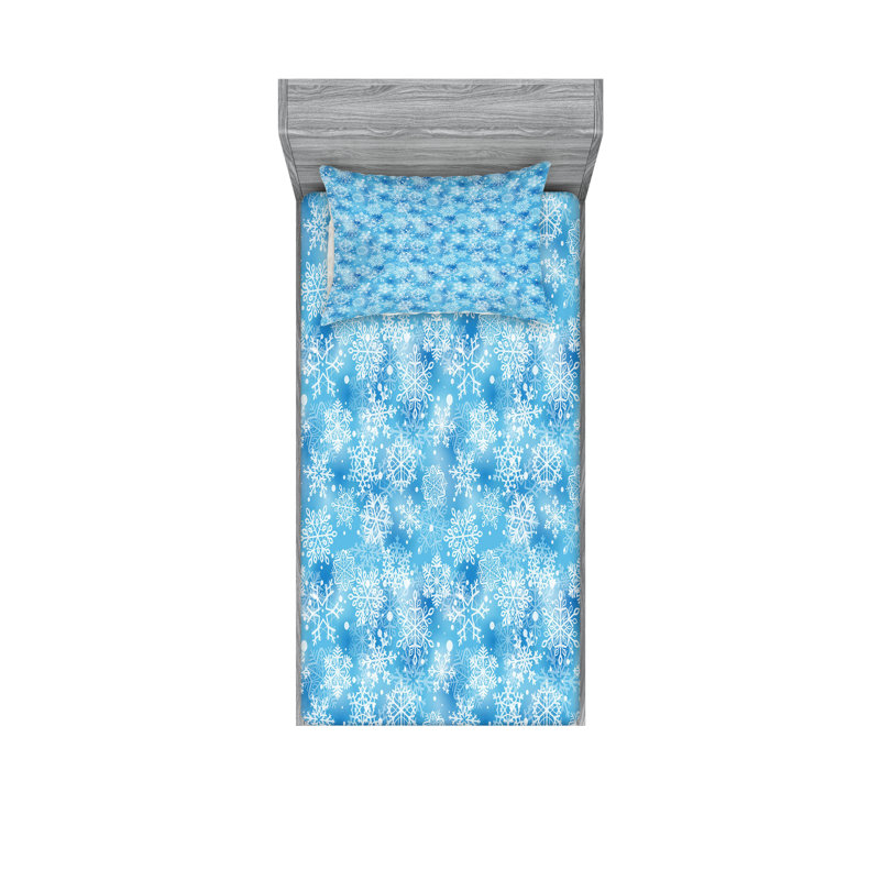 Drap-housse et coussin décoratif Ambesonne, Ensemble de draps-housses pour lit simple TG + 4 t