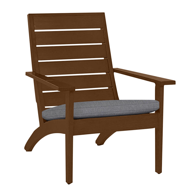 Kennebunkport Aluminum Adirondack Chair - Oak, Oak, No Welt, Verona Mist