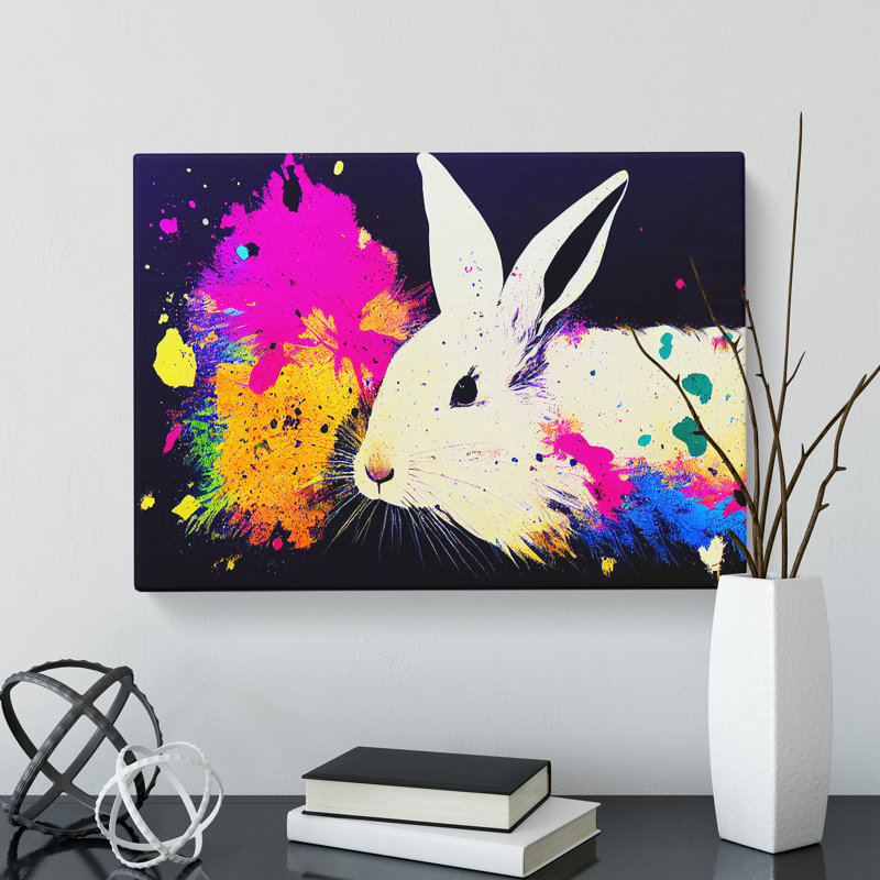 Rabbit Splash Vol.2 Abstract - Wrapped Canvas, 35cm H x 50cm W x 3cm D