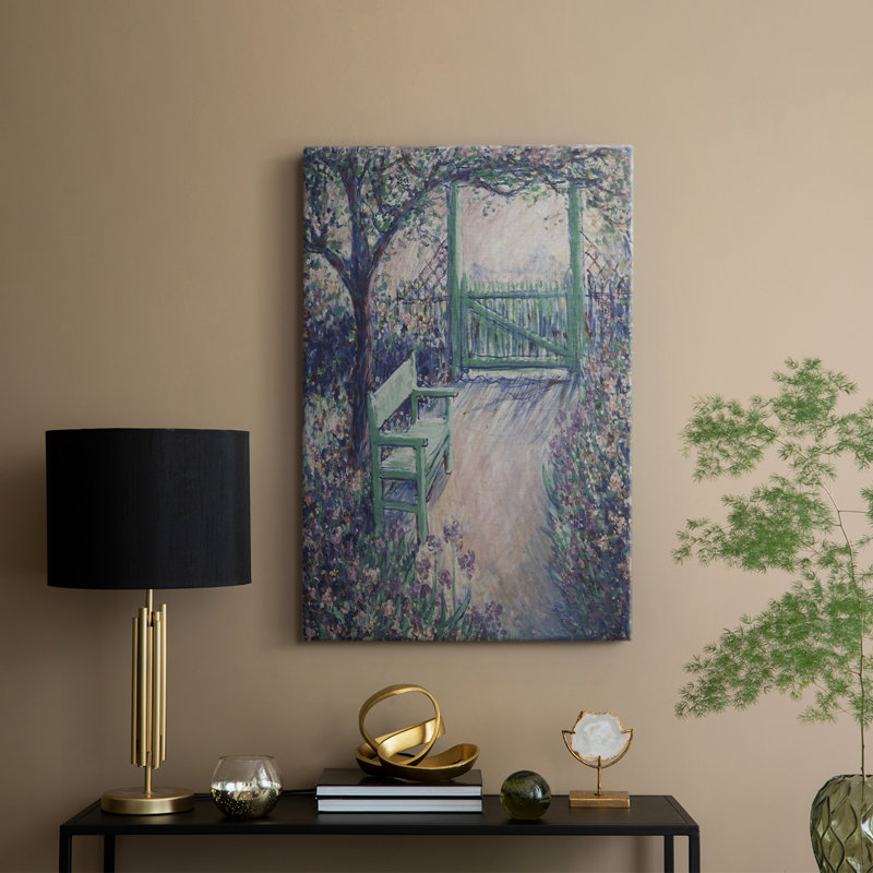 Imprimé floral rétro CLVI - galerie enveloppée Cavas, H 60 po x l 40 po