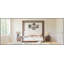 Lit plateforme à baldaquin en bois très grand avec tête de lit tapissier, structure espresso et tissu blanc-1456924361-1456924363