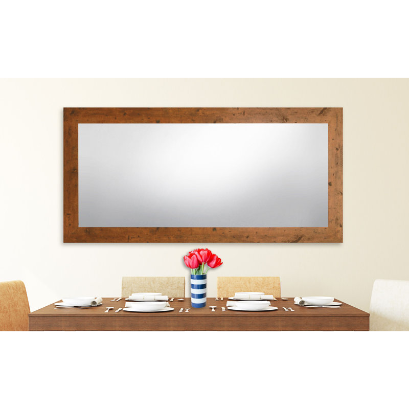Vanderhoff Wood Flat Mirror, Light Walnut
