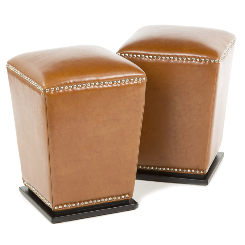 Maiden Upholstered Ottoman, Saddle