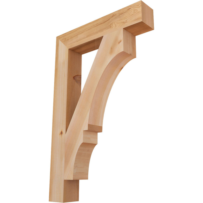 Support de bloc Balboa, L 3 1/2 po x P 22 po x H 34 po, Cèdre rouge de l'Ouest lisse