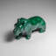 Genuine Polished Malachite Lion Carving (272 Grams)