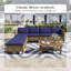 Outdoor Wicker Patio Conversation Furniture Set With Acacia Wood Coffee Table-1736827160-1736827161