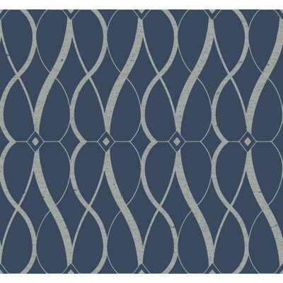 Graceful Geo Geometric Metallic Wallpaper Roll
