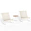 Ensemble de chaises berçantes d'extérieur 2 personnes-115152166