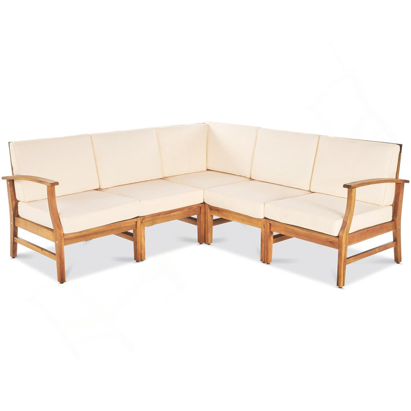 PERLA 5-PCS SOFA SET,CREAM