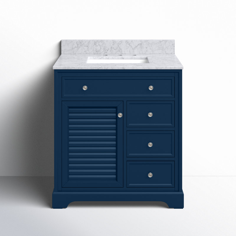 Ensemble de meuble-lavabo simple 32 po Closter, Bleu
