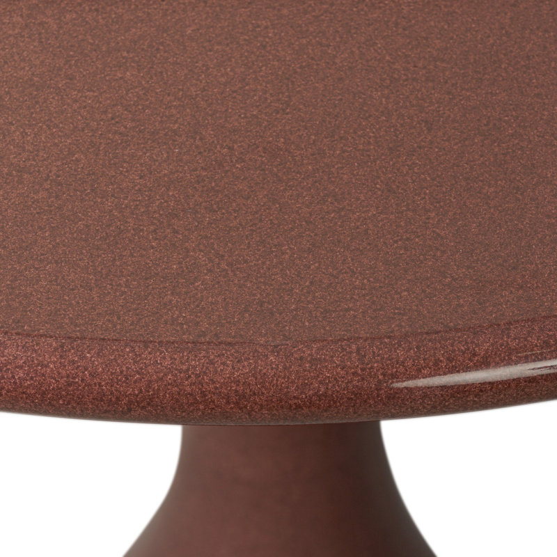 Vernon Dining Table-Smooth Red Concrete