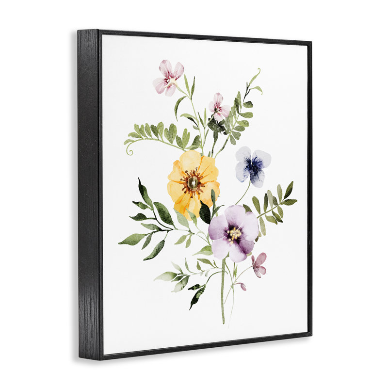 Giclée encadrée Garden Herbs, H 14 po x l 11 po, Giclée encadrée noir minuit