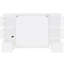 Lit simple blanc avec rangement et chargement efficaces - Simplifiez les ports de votre chambre et les options multiples