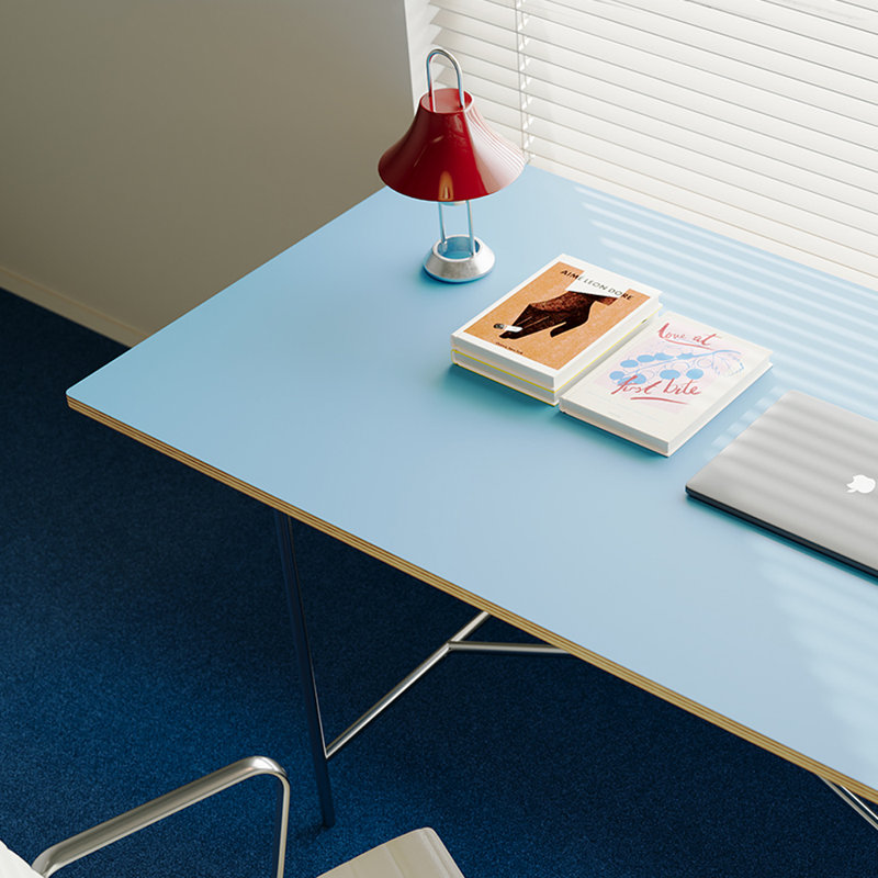 Modern Minimalist Durable Rectangular Writing Desk, 29.13" H x 47.24" W x 31.49" D