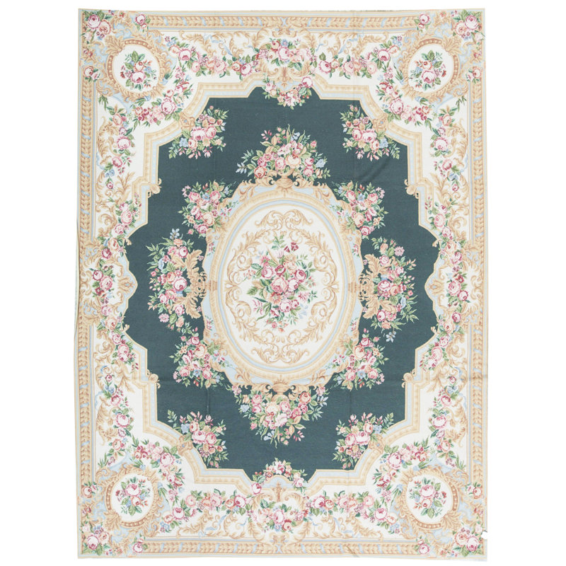 Wool Floral Area Rug