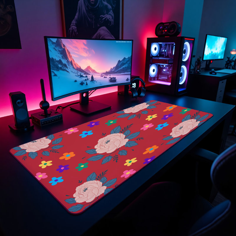 Polyester Desk Pad, 14.4x12.1