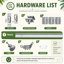 Porte pliante en bois manufacturé à 3 portes de 30 po x 80 po LuminaMatte ™ en bois manufacturé massif avec trousse de quincaillerie d'installation-64368909
