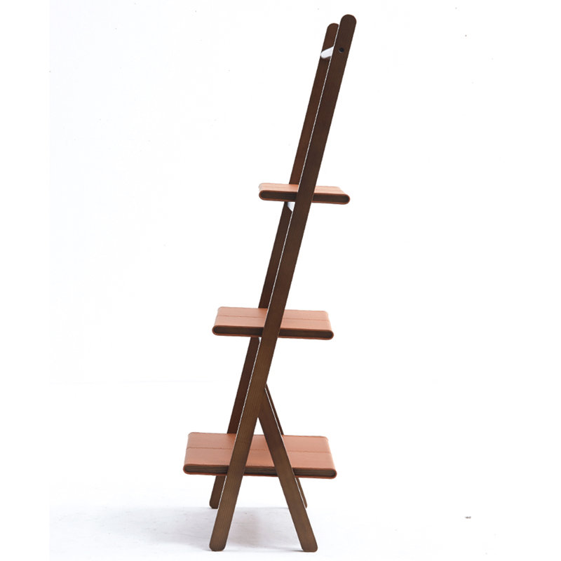 Bibliothèque ouverte Italian Style, Brun / orange, (3 tablettes) H 61,42 po x l 25,98 po x P 12,6 po