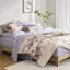 Édredon taupe pour très grand lit - Microfibre brossée, literie entièrement élastiquée, confortable