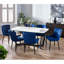 Glass Top Metal Base Dining Table